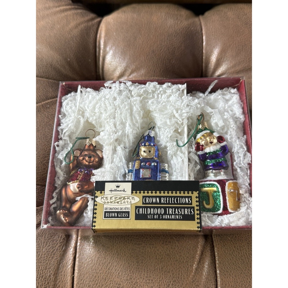 Vintage Hallmark‎ Keepsake 1999 Christmas Ornaments Set of 3 In Original Box